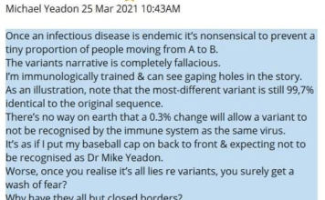 Not quite convinced about the vaccine? Neither is this guy